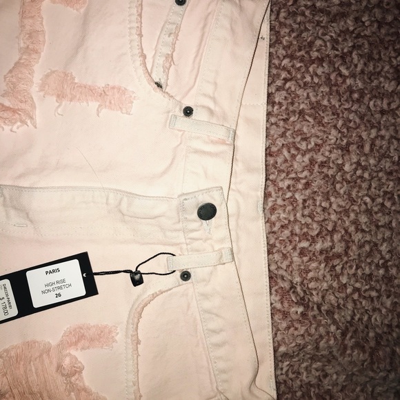 High Rise, Non-Stretch, ‘Paris’ Distressed Shorts - Picture 8 of 8